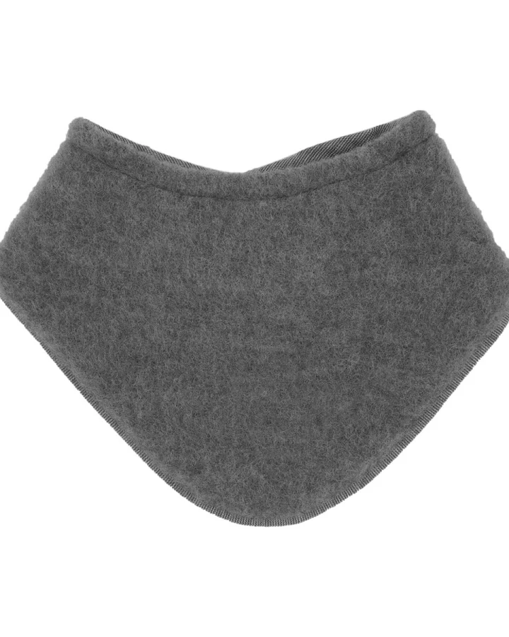 Dreieckstuch Bio-Schurwolle Fleece mittelgraumeliert Gr. 0 (0-3 Mon.)