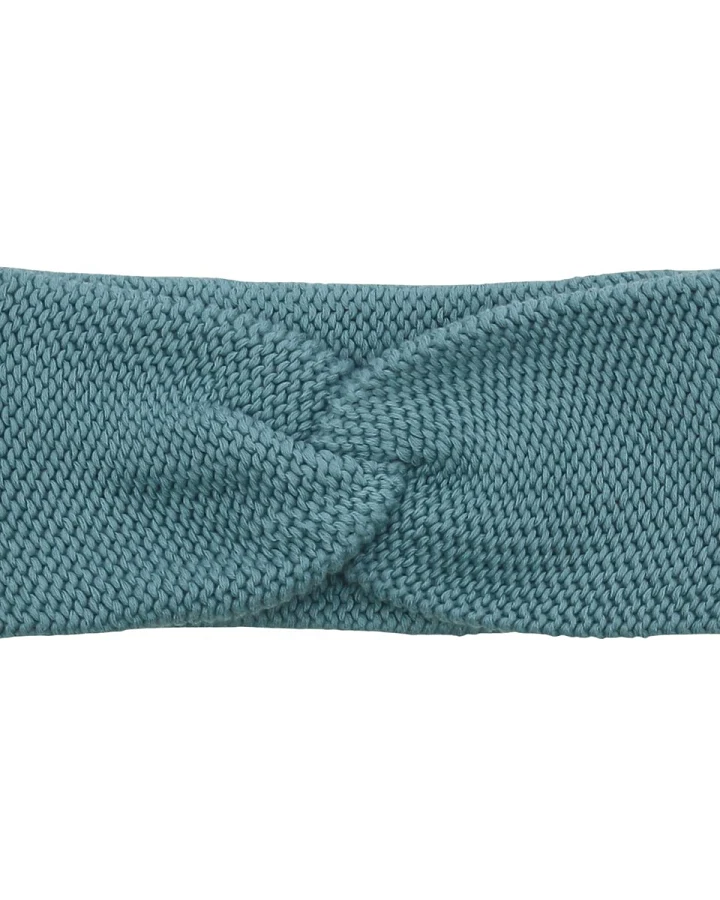Strick Stirnband light ocean Gr.50/52