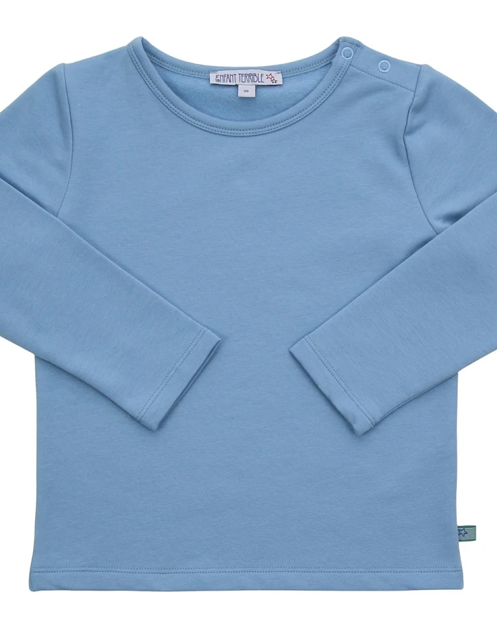 Kinder Langarmshirt Thermo Bio-Baumwolle light azure Gr.86/92