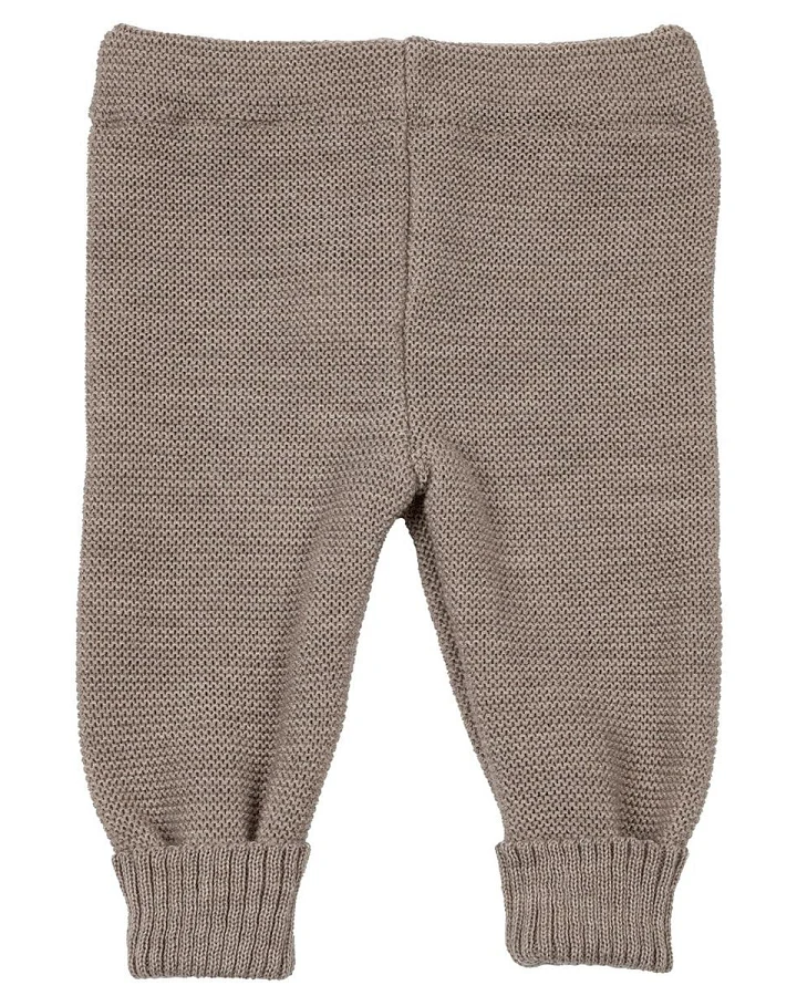 Baby Hose Schlüttli Bio-Merinowolle Fleece savanne Gr.50/56