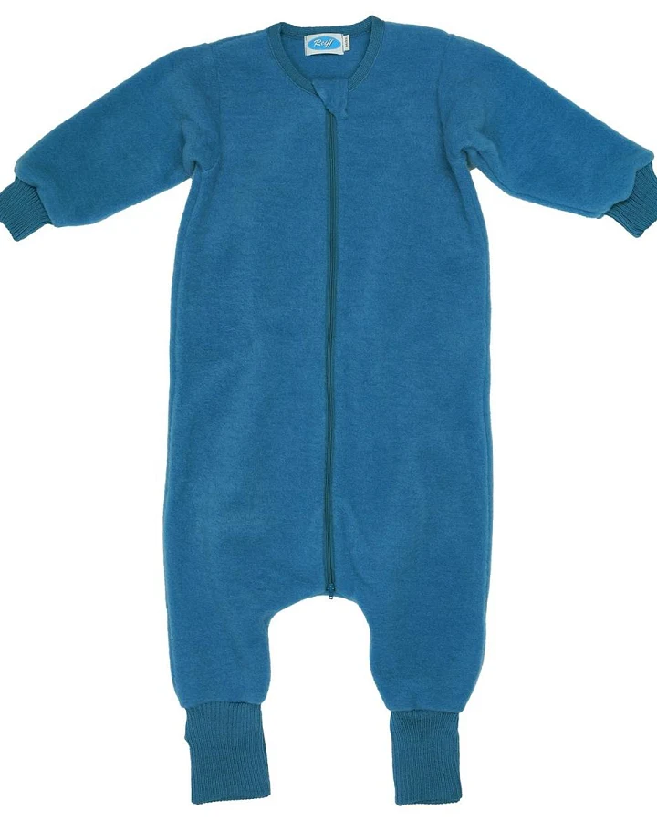 Fleeceschlafsack mit Arm und Fuß pazifik Gr.74/80