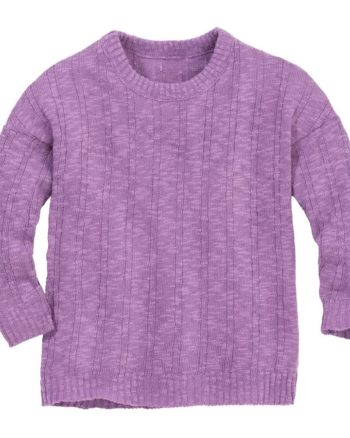 Disana Kinder Leinen-Pullover flieder Gr.74/80