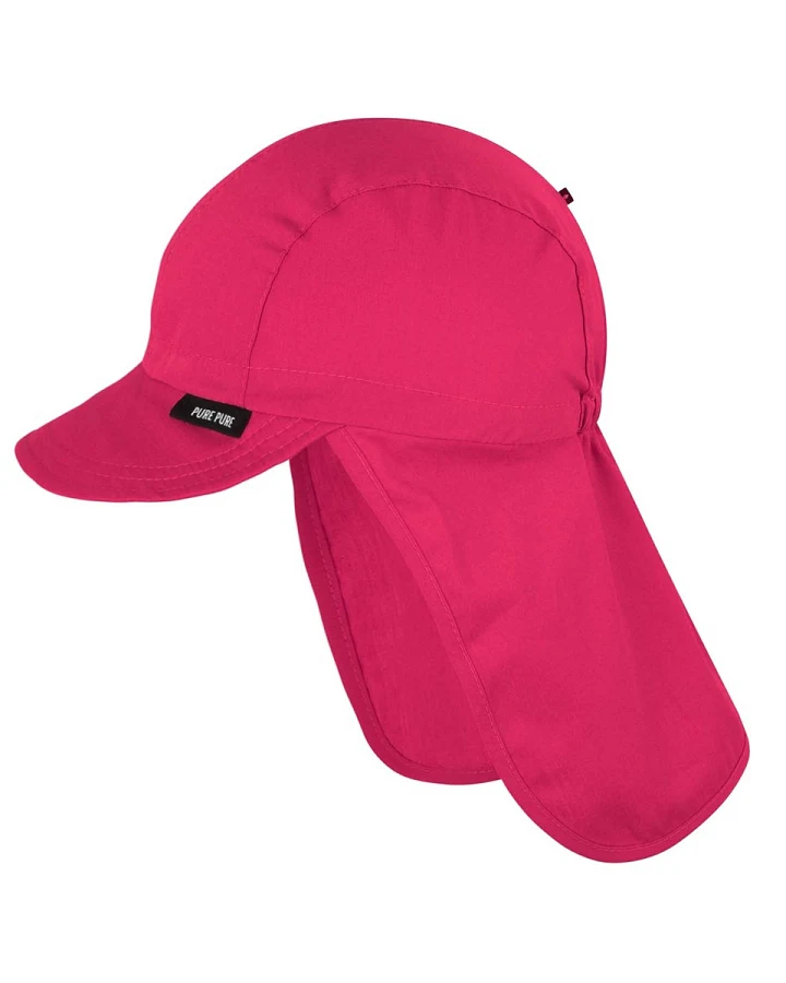 PURE PURE by Bauer Baby und Kinder Sonnenschutz Mütze UV 50 magenta Gr. 51