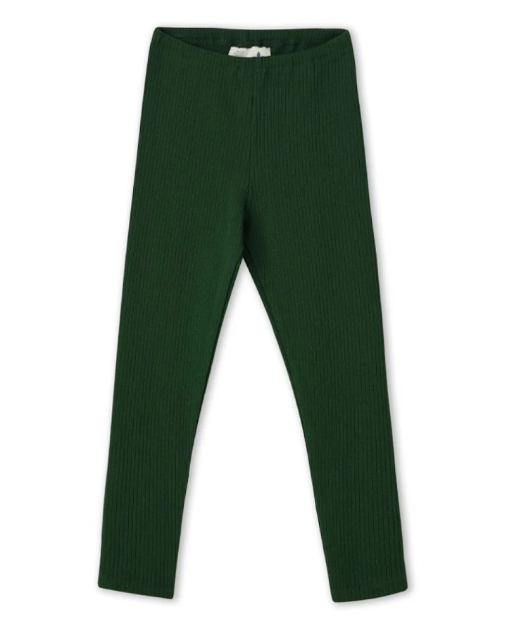 Baby und Kinder Leggings Ripp Qualität Bio Baumwolle tannennadel Gr.74/80