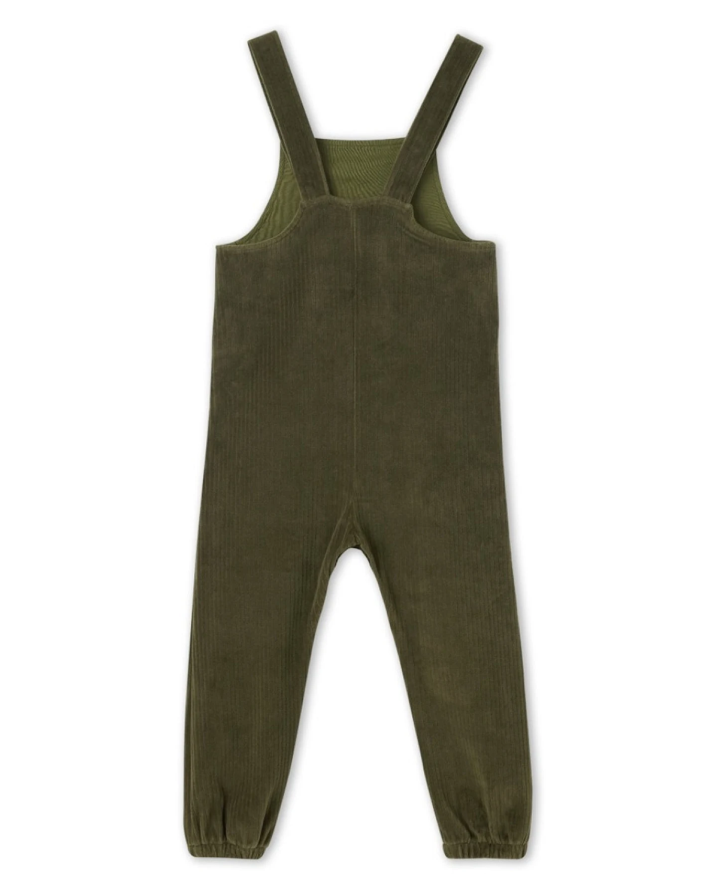 Baby und Kinder Latzhose Cord Bio Baumwolle oliv Gr.74/80 – Ansicht 2
