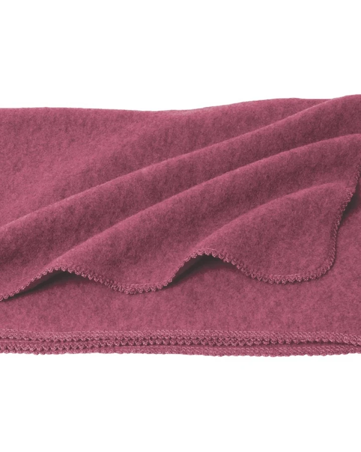 Babydecke Bio-Merinowolle Fleece malve Gr. 1 (95 x 70 cm)