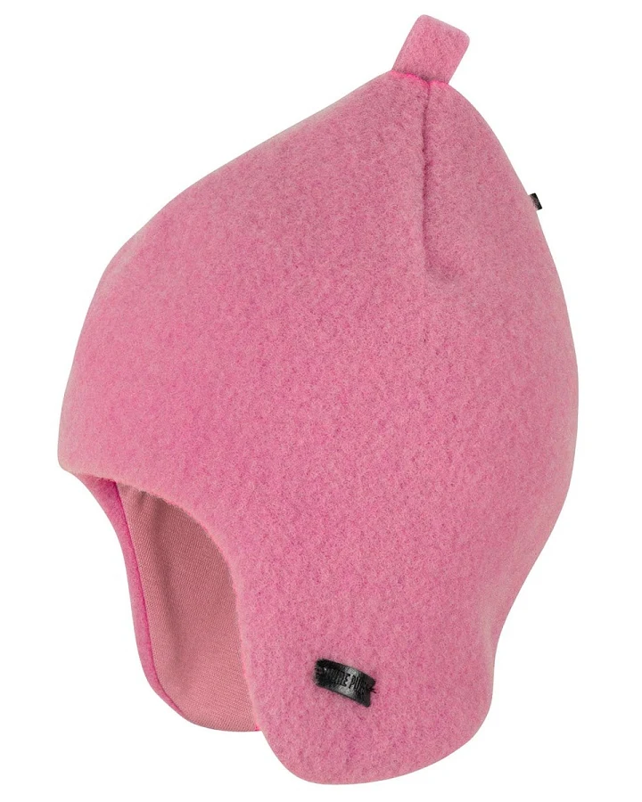 PURE PURE by Bauer Baby und Kindermütze mit Zipfel Bio-Merinowolle Fleece dusty pink Gr.49