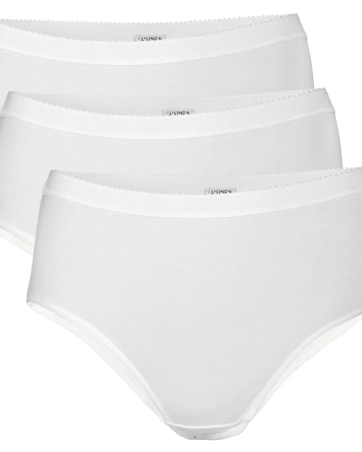 Living Crafts Slip Polly white 3er-Pack S