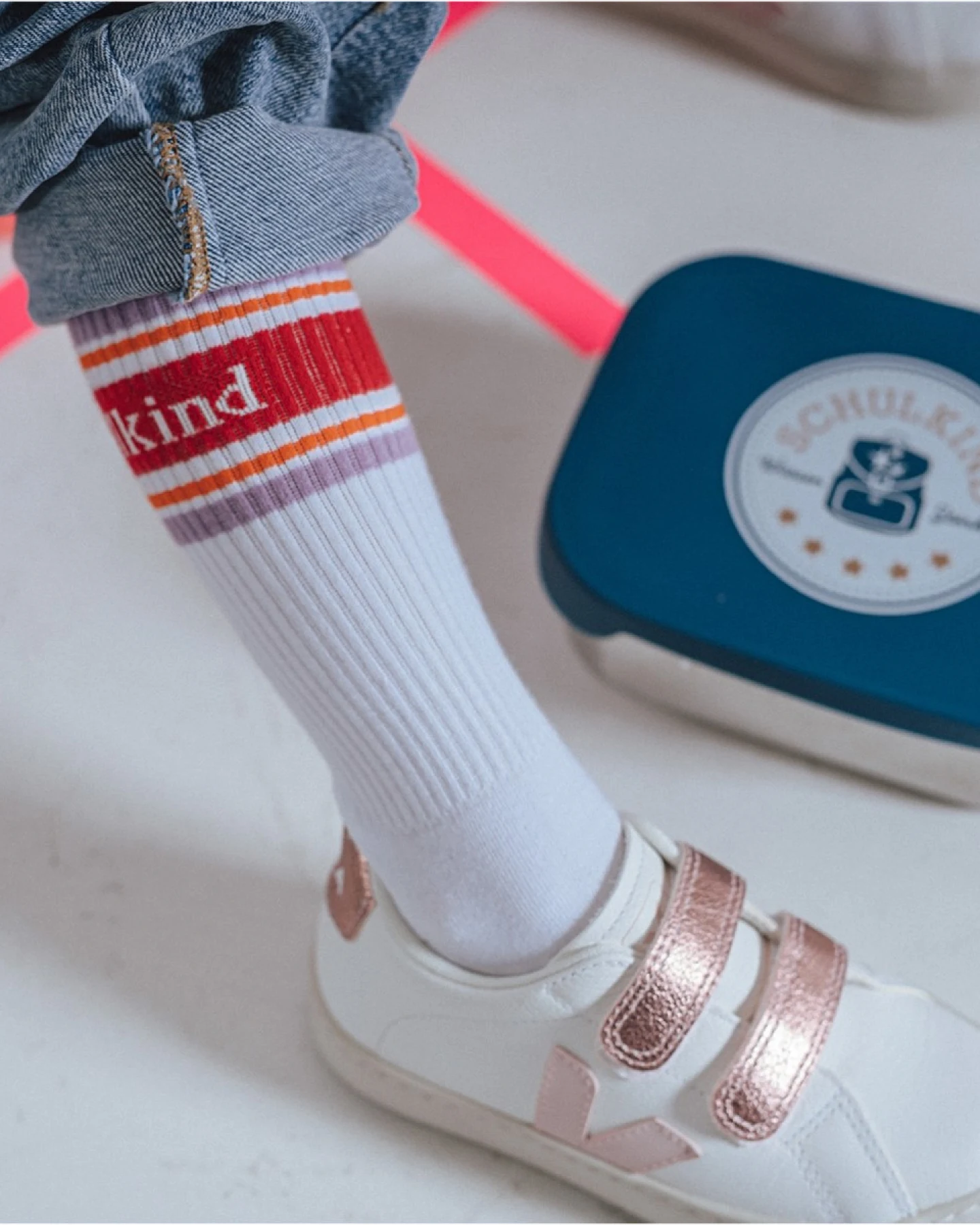 Socken Schulkind Lavendel 27/30 – Ansicht 2