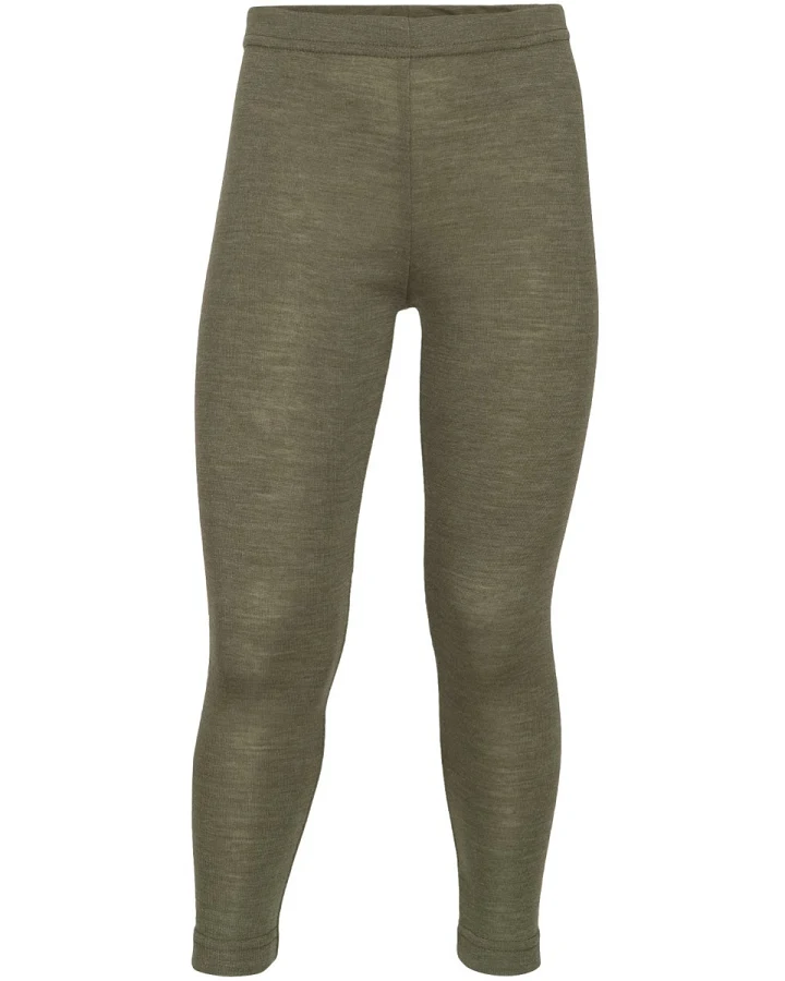 Engel Natur Kinder Leggings Wolle Seide olive Gr. 92