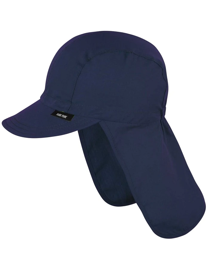 PURE PURE by Bauer Baby und Kinder Sonnenschutz Mütze UV 50 navy Gr. 51