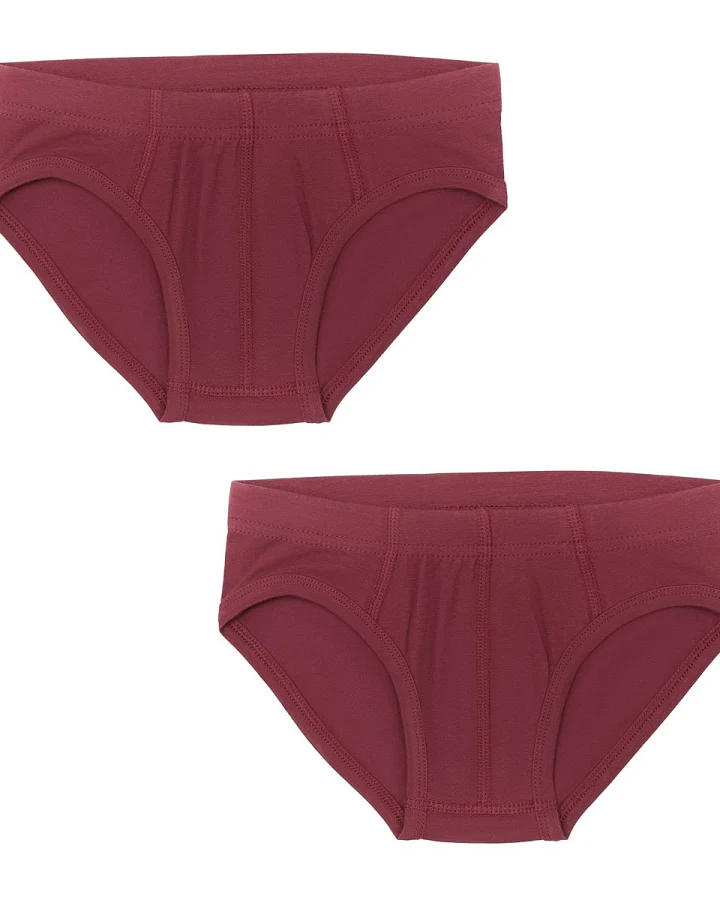 Jungen Slip Bordeaux 2er Pack Gr. 104