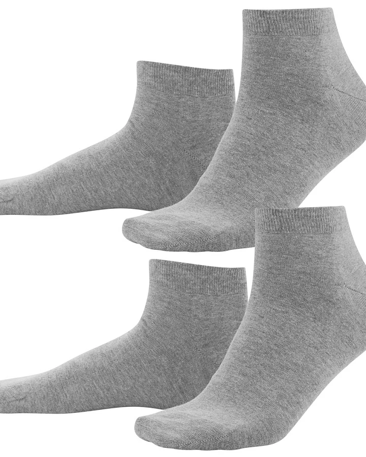 Living Crafts Sneaker-Socken "Curt", 2er-Pack, stone-grey 39-42