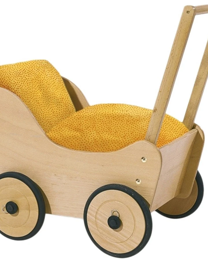 Pinolino Puppenwagen Buche massiv Puppenwagen natur lackiert