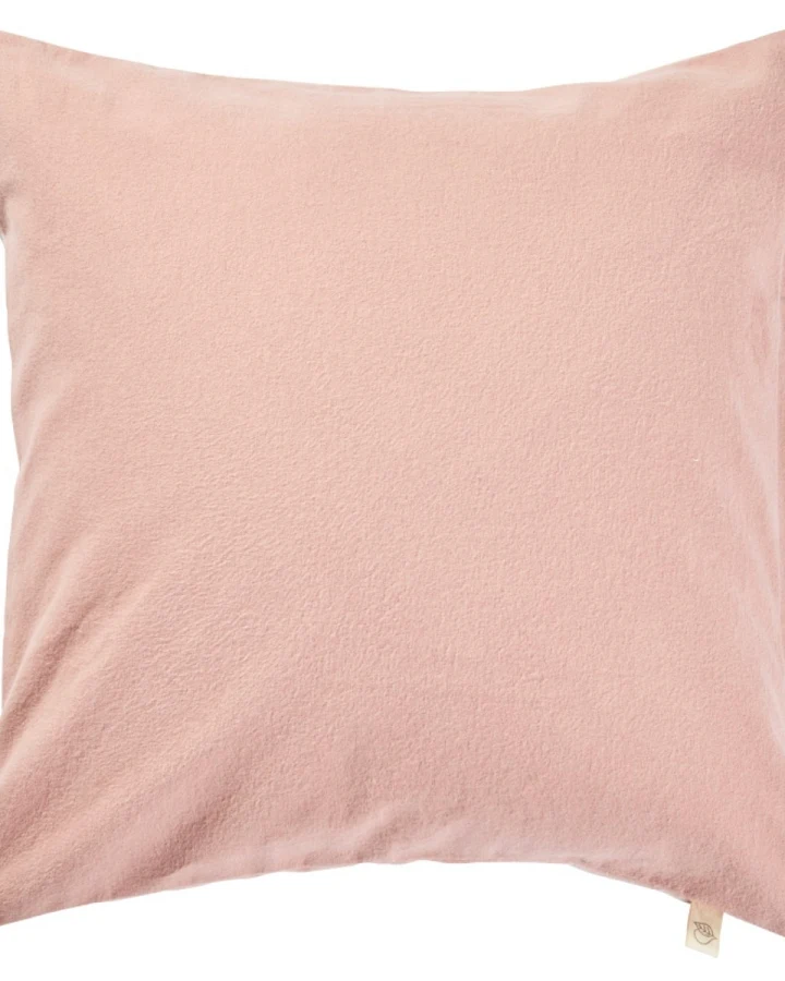 Kissenbezug Bio-Baumwolle Biber-Qualität rosé Maße 40 x 40 cm