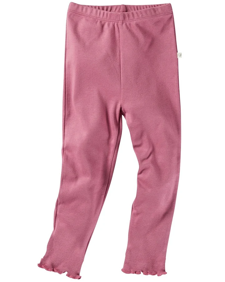 Baby und Kinder Leggings Rollsaum Bio-Baumwolle beere Gr.50/56