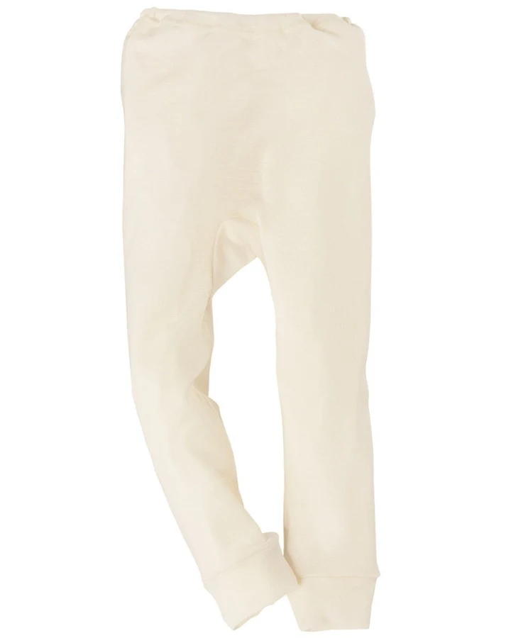 Cosilana Kinder Unterhose langes Bein Wolle Seide naturweiß Gr.92