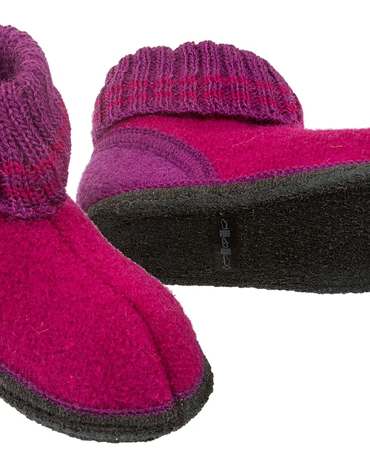 Kinder Hausschuhe Hüttenschuhe fuchsia Gr.23