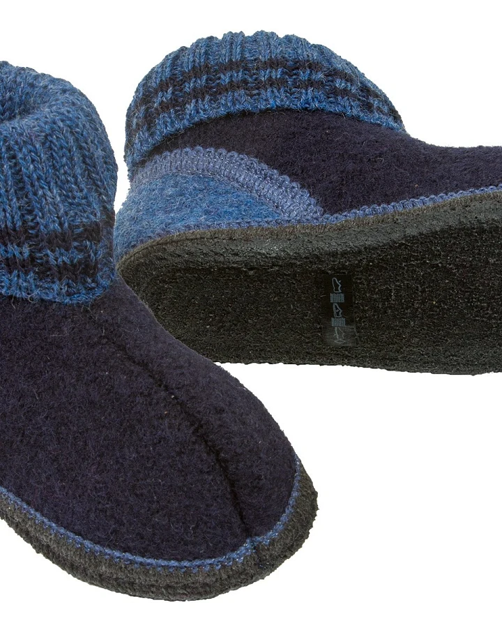 Kinder Hausschuhe Hüttenschuhe nachtblau Gr.23
