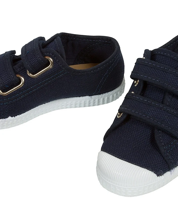 Natural World Kinder Schuhe Sneaker mit Klettverschluss marine Gr.23