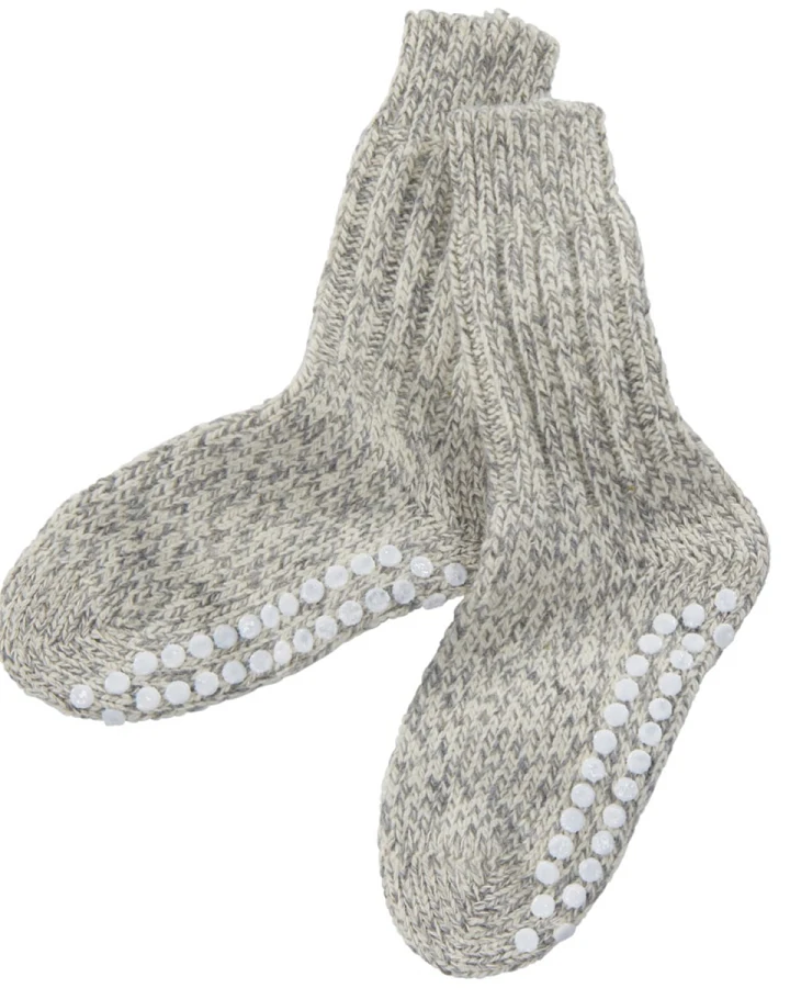 Stoppersocken Schurwolle Norweger natur-meliert;Gr.38/39