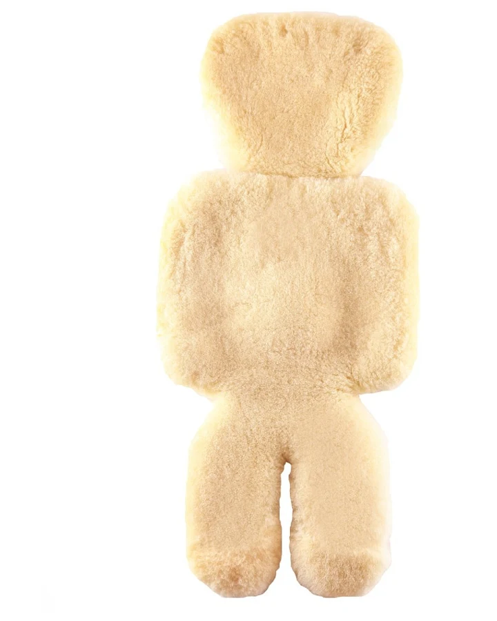 Hofbrucker Lammfell Auflage für Babyschale und Kindersitz, waschbar Maße 40 x 80 cm