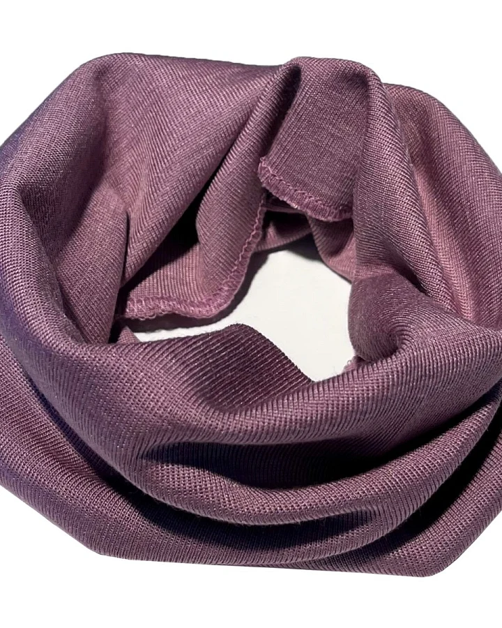 Pickapooh Kinder Schlauchschal Wolle Seide alt rose Onsize, Maße 29 x 19 cm