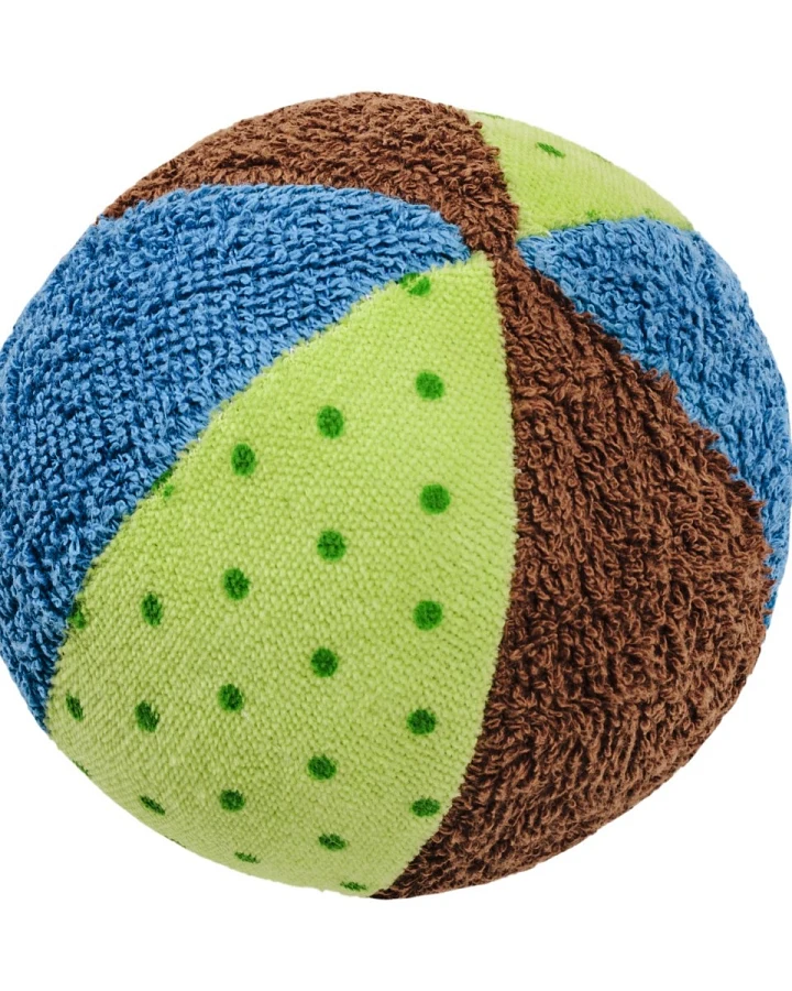 Rassel Ball Durchmesser 12 cm blau