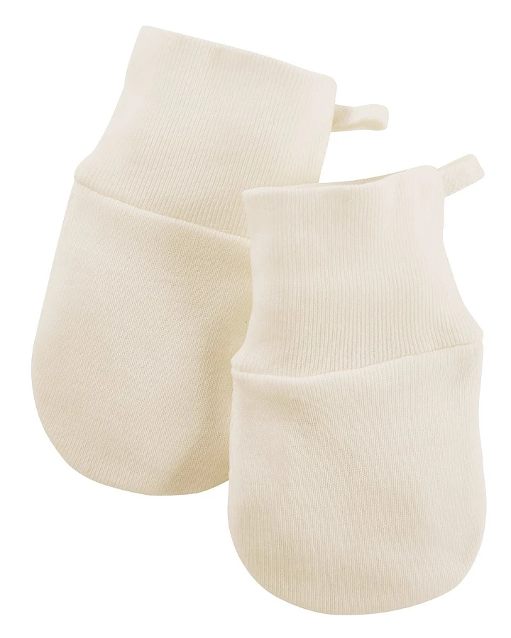 Baby Handschuhe Fäustlinge Kratzschutz Bio-Baumwolle "pure basic" Gr. 0