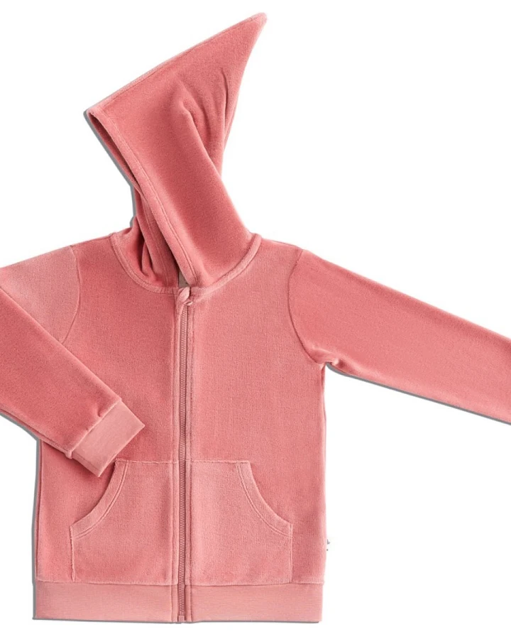 Baby und Kinder Jacke mit Kapuze Nicky altrosa Gr.74/80