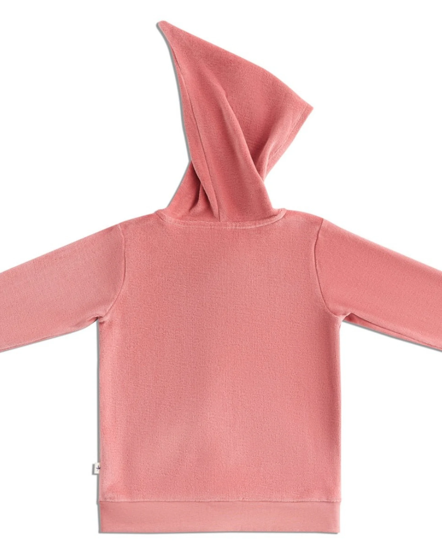 Baby und Kinder Jacke mit Kapuze Nicky altrosa Gr.74/80 – Ansicht 2