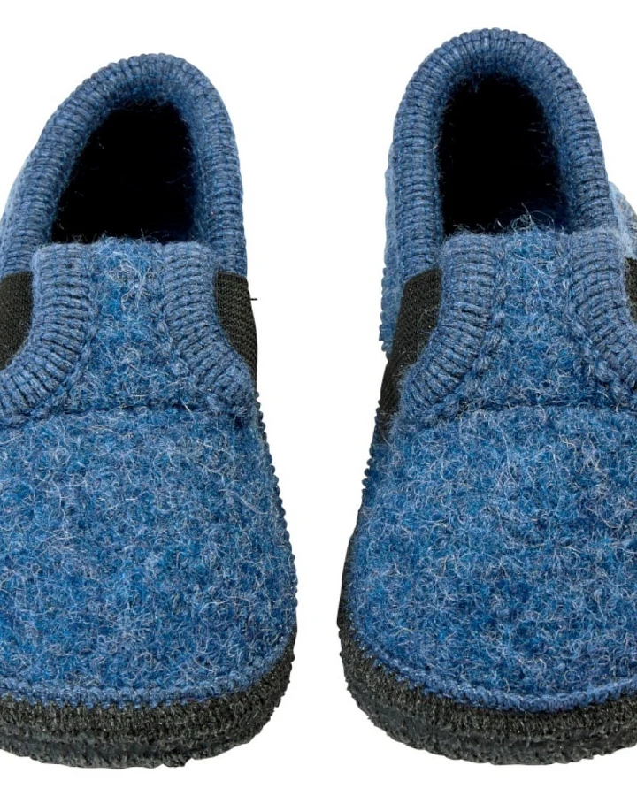 Kinder Hausschuhe Walkpuschen jeans Gr. 23