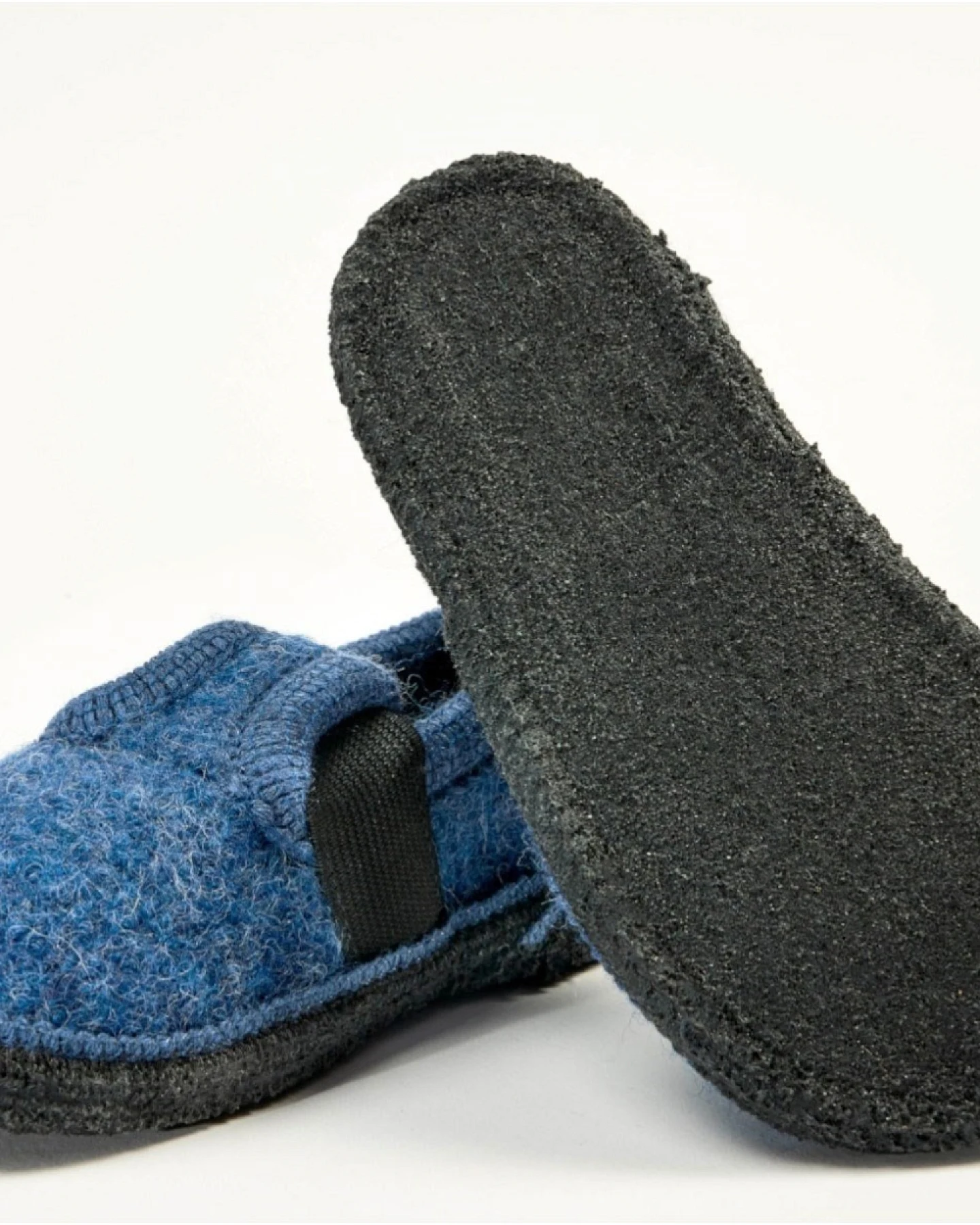 Kinder Hausschuhe Walkpuschen jeans Gr. 23 – Ansicht 2