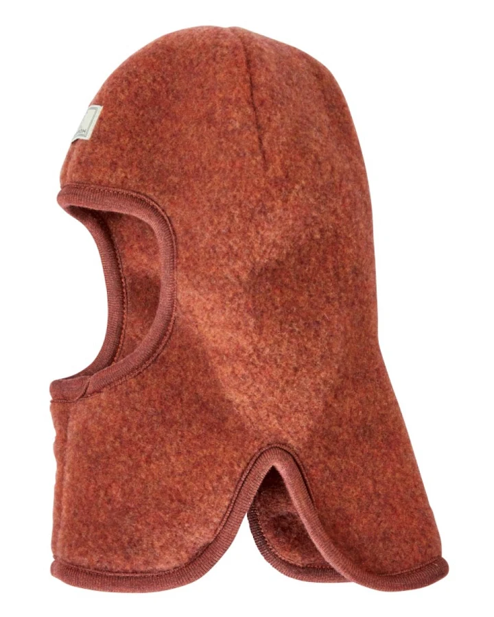 Pickapooh Baby und Kinder Schalmütze Bio-Schurwolle red wood Gr.48