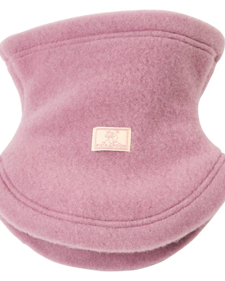 Pickapooh Kinder Schlupfschal Bio-Schurwolle Fleece altrose Gr. 1 (1 bis 2 Jahre)