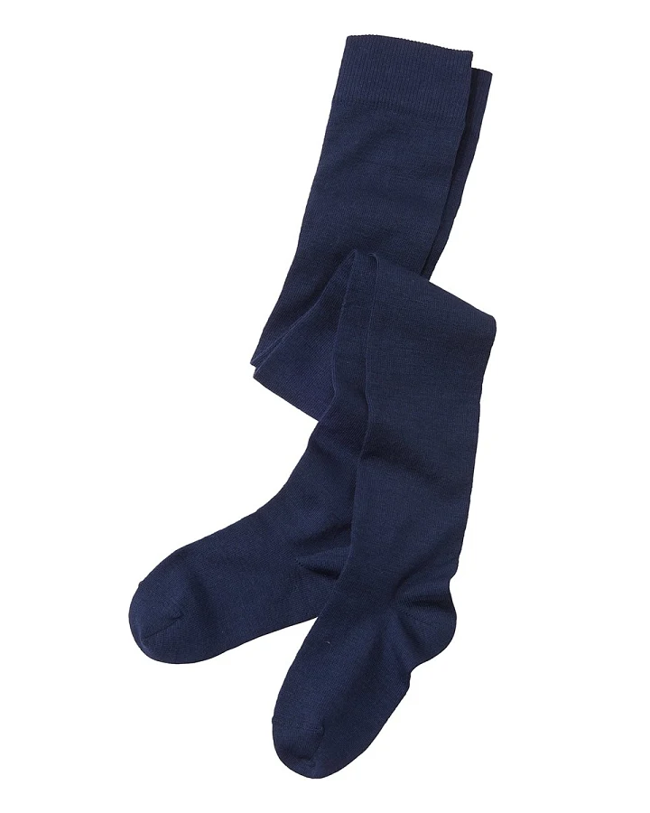 Kinder Strumpfhose Bio-Schurwolle Bio-Baumwolle marine Gr.1-2