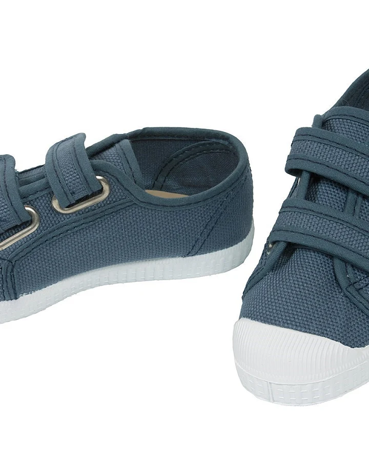 Natural World Kinder Schuhe Sneaker mit Klettverschluss jeansblau Gr.23