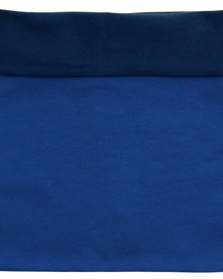 Wende Schlauchschal Bio-Baumwolle uni ultramarine-night Gr. Onesize