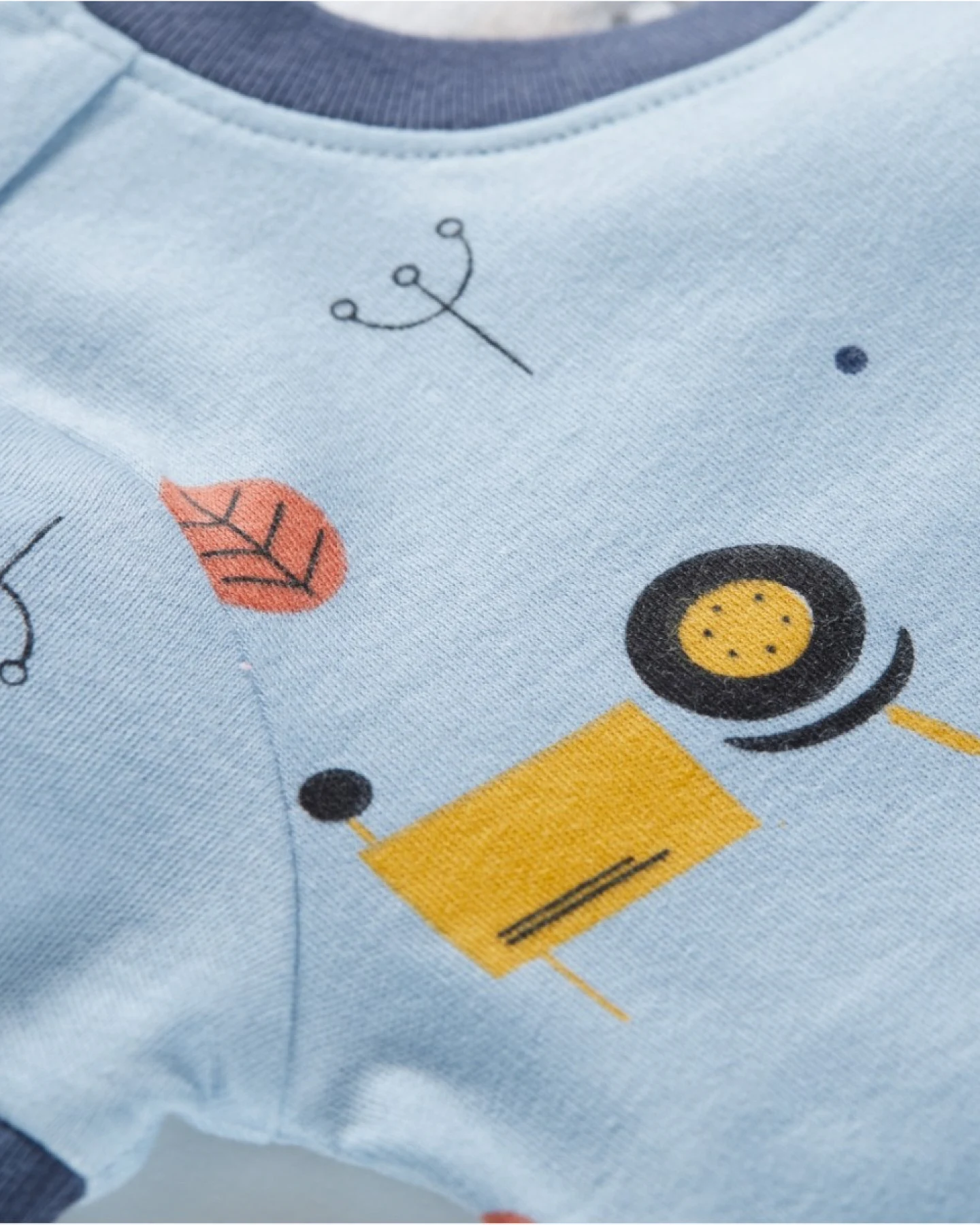 Baby T-Shirt Bio-Baumwolle Garten blau Gr.50/56 – Ansicht 2