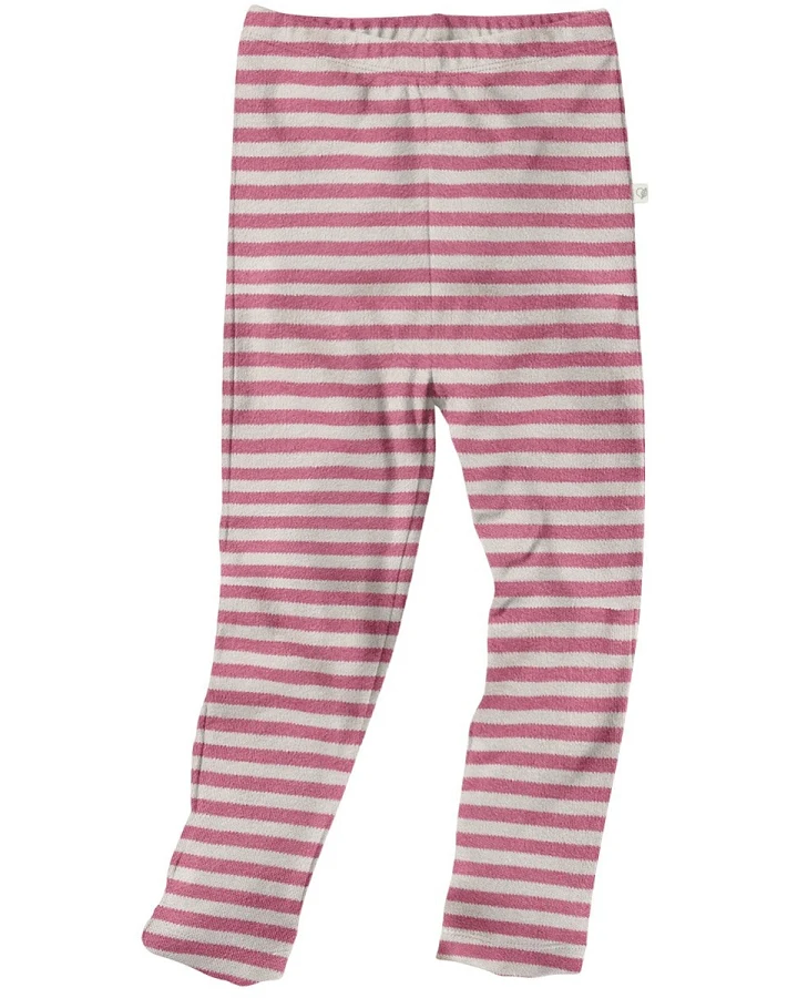 Baby und Kinder Leggings Bio-Baumwolle beere geringelt Gr.50/56