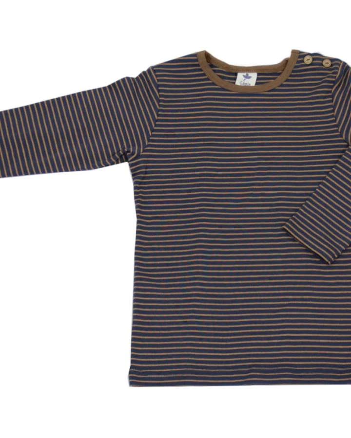 Baby und Kinder Langarmshirt ingwer-indigo Gr.62/68