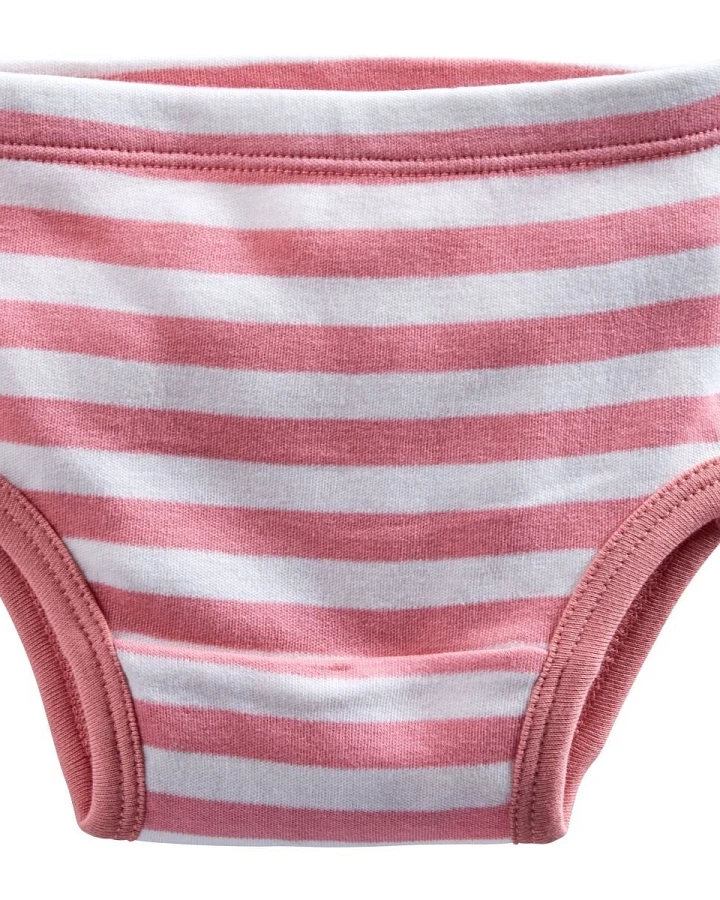 Kinder Slip Bio-Baumwolle rosa-off white Gr.74/80