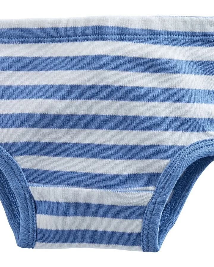 Kinder Slip Bio-Baumwolle blau-off white Gr.74/80