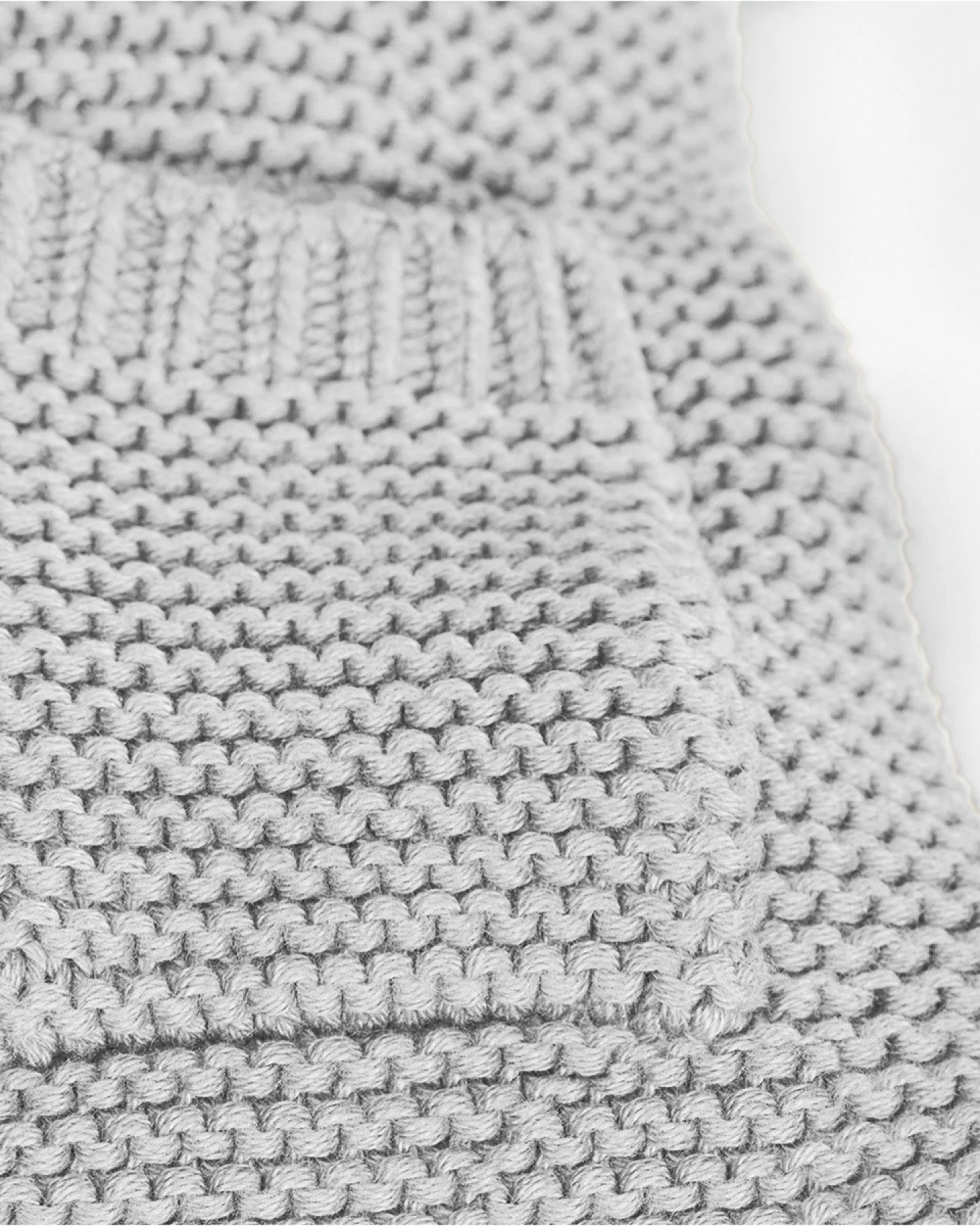 Baby und Kinder Strickjacke mit Kapuze Bio-Baumwolle hellgrau Gr.98/104 – Ansicht 2