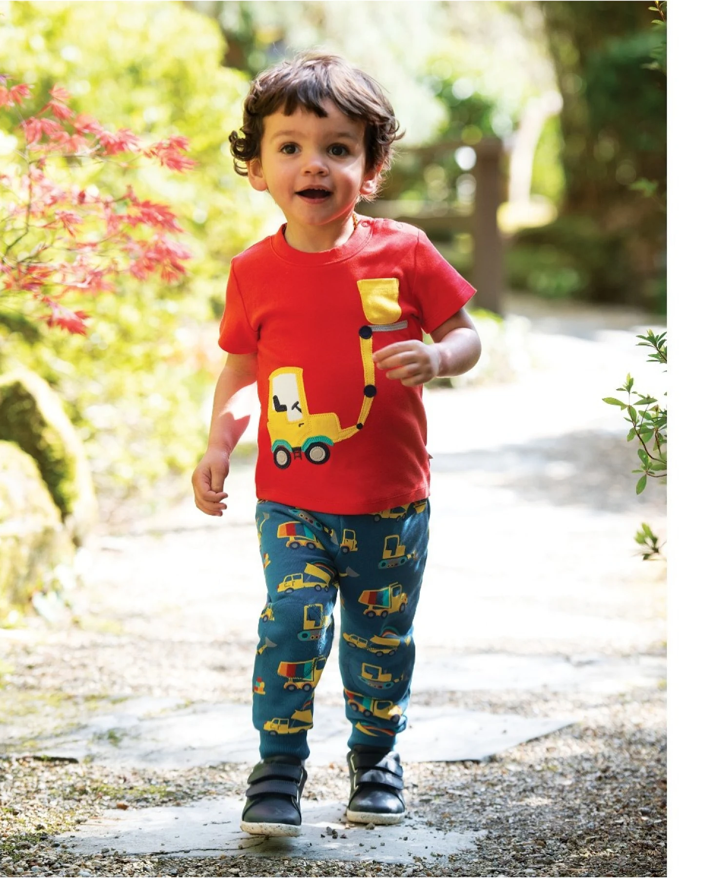 Frugi Baby und Kinder T-Shirt Truck rot Gr.3 (6-12 Monate) – Ansicht 2