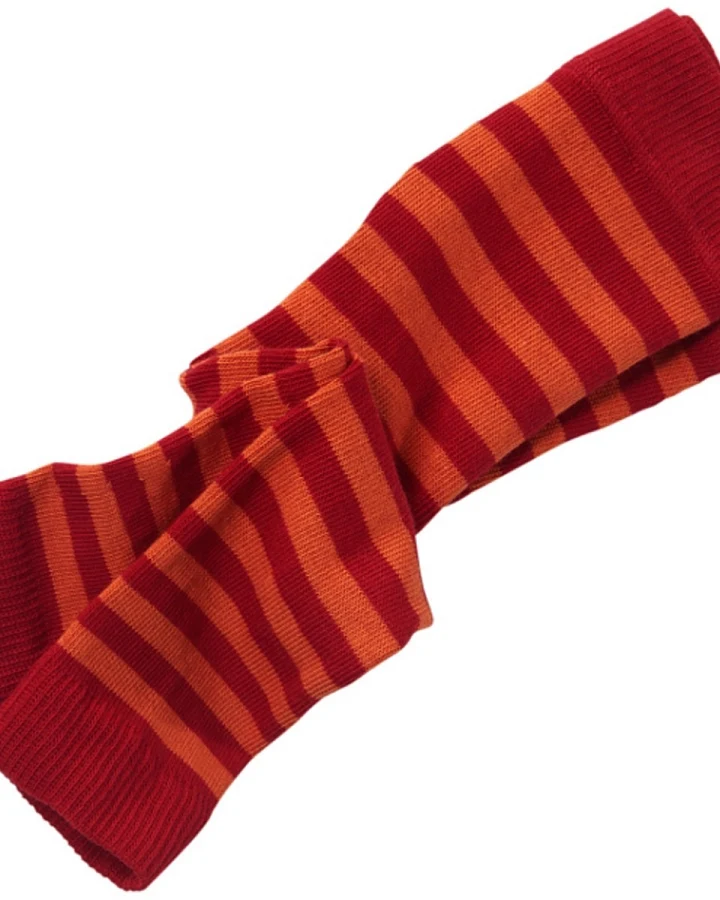 Baby Leggings Baumwolle (kbA) rot-geringelt Gr.00