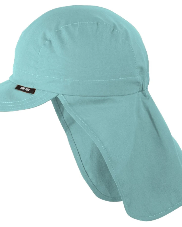 PURE PURE by Bauer Baby und Kinder Sonnenschutz Mütze UV 30 mint Gr.47