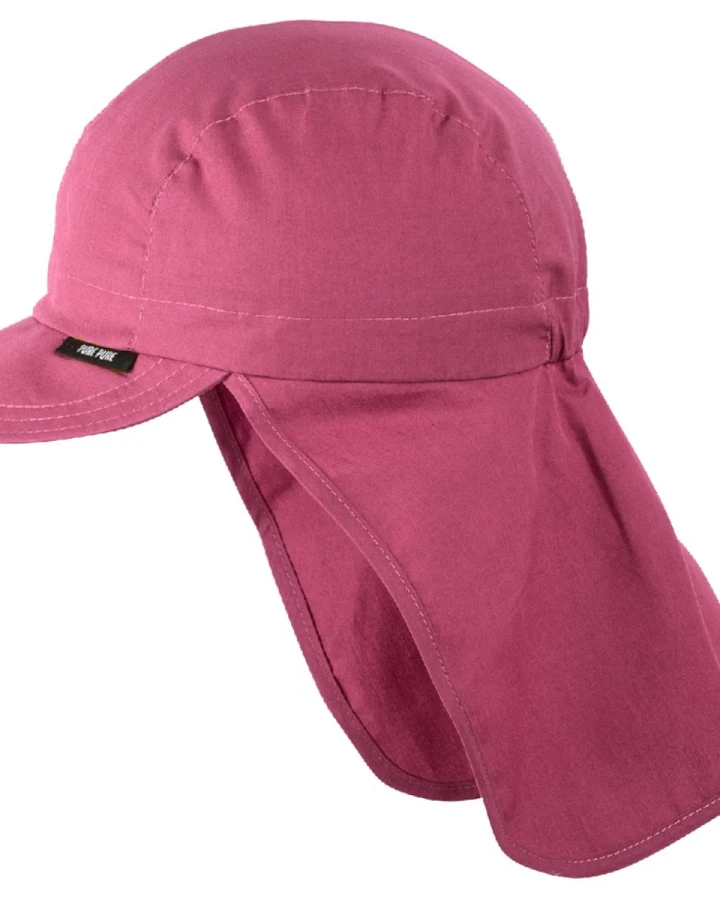 PURE PURE by Bauer Baby und Kinder Sonnenschutz Mütze UV 30 cassis Gr.47