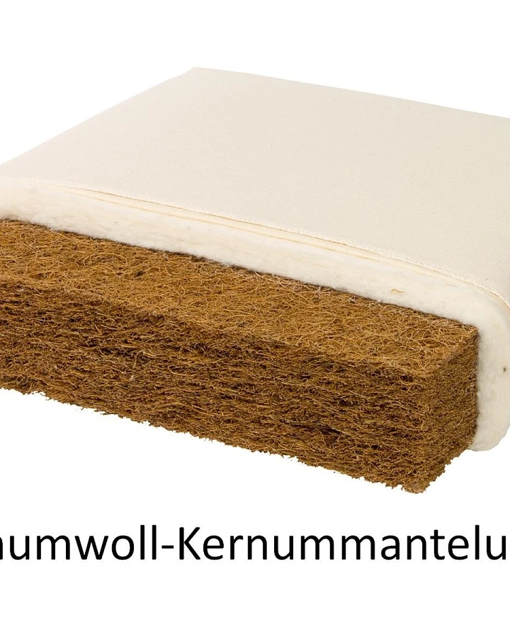 Bio-Kindermatratze Kokos- die festere Matratze Bio-Baumwolle 60x120 cm