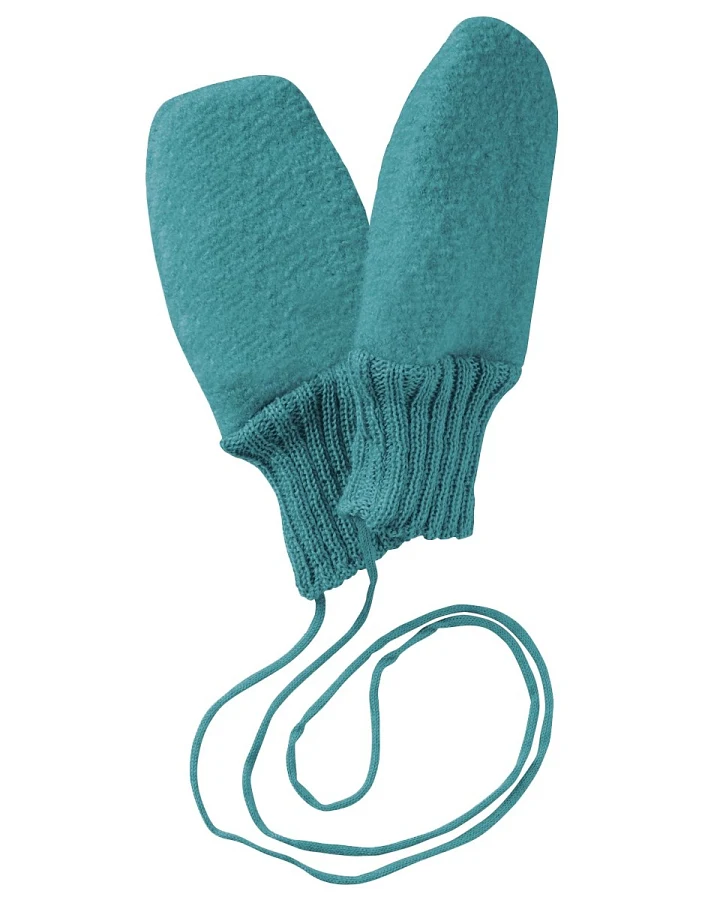 Disana Baby Handschuhe Bio-Merinowolle Walk lagoon Gr.1 (7-8 Monate)